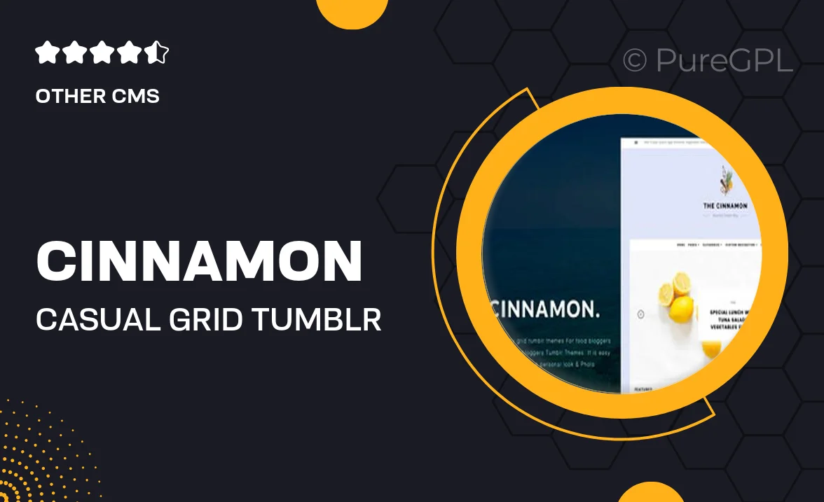 Cinnamon | Casual Grid Tumblr Theme