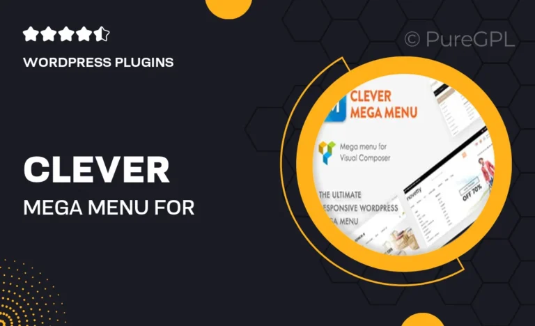 clever mega menu for wpbakery page builder