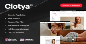 Clotya – Fashion Store Ecommerce WordPress Theme