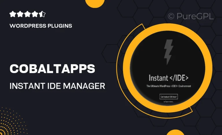 cobaltapps instant ide manager