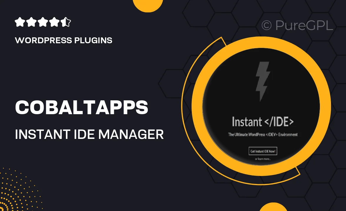 Cobaltapps | Instant IDE Manager