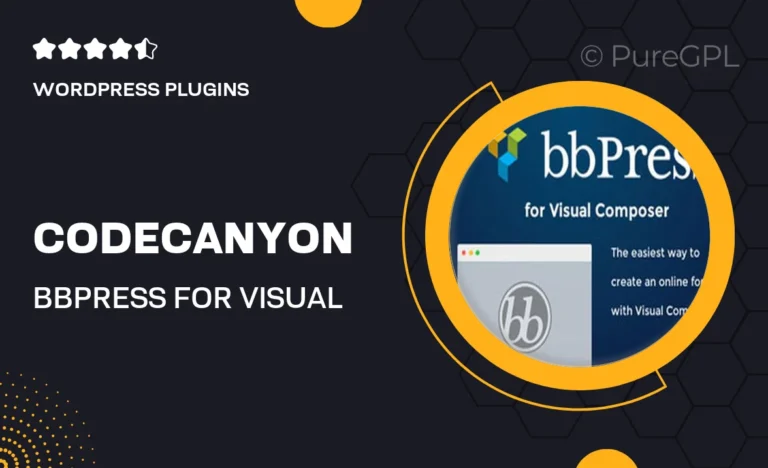 codecanyon bbpress for visual composer