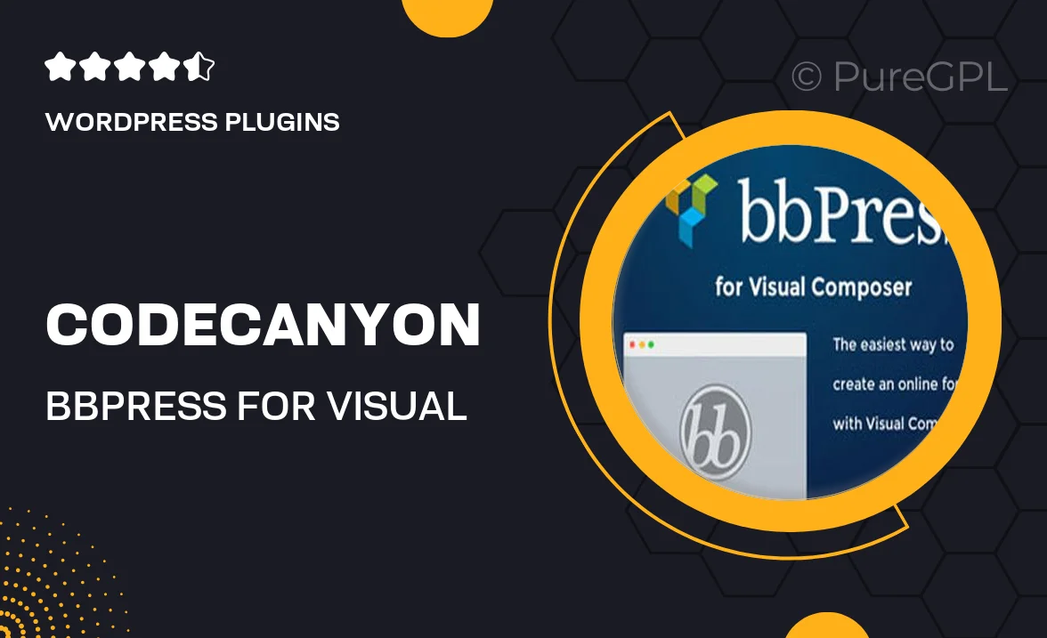 Codecanyon | bbPress for Visual Composer