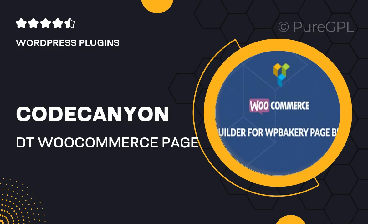 Codecanyon | DT WooCommerce Page Builder