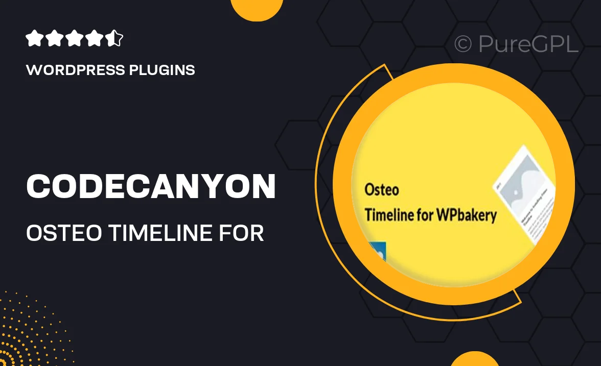 Codecanyon | Osteo Timeline for WPbakery