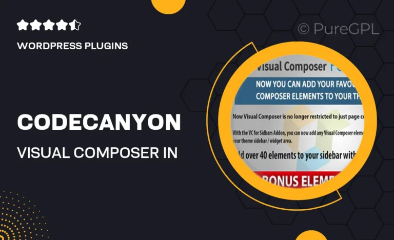 codecanyon visual composer in sidebars