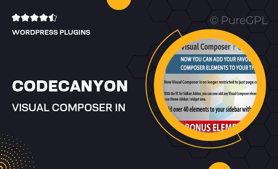 Codecanyon | Visual Composer in Sidebars