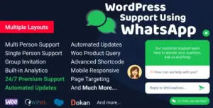 Codecanyon | WordPress WhatsApp Support