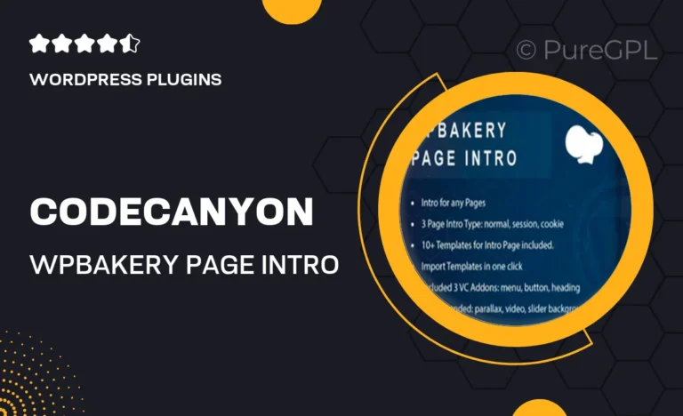 codecanyon wpbakery page intro