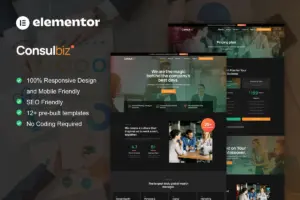 ConsulBiz – Business & Consulting Elementor Template Kit