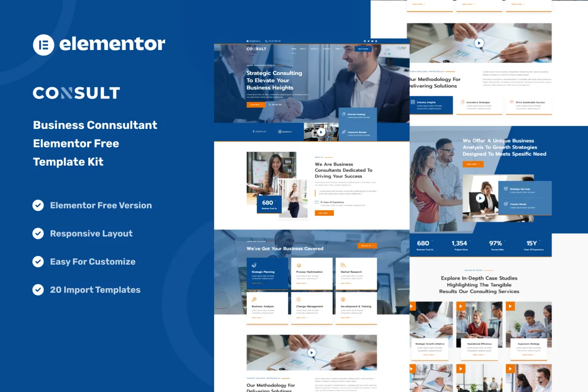 Consult – Business Consulting & Strategy Elementor Template Kit