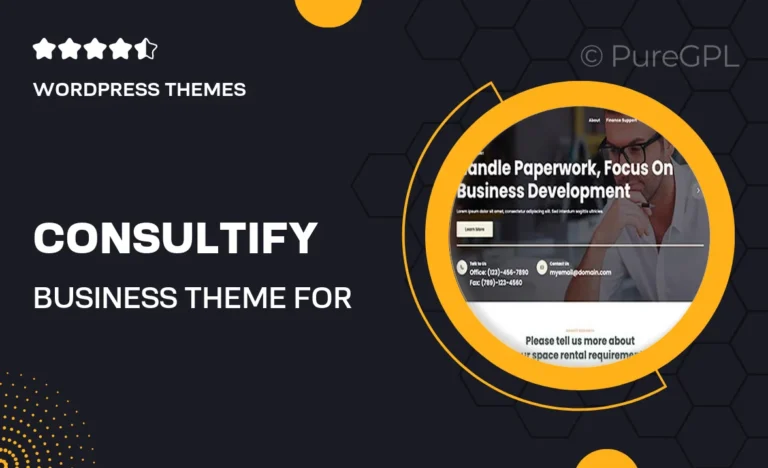 consultify business theme for consulting companies