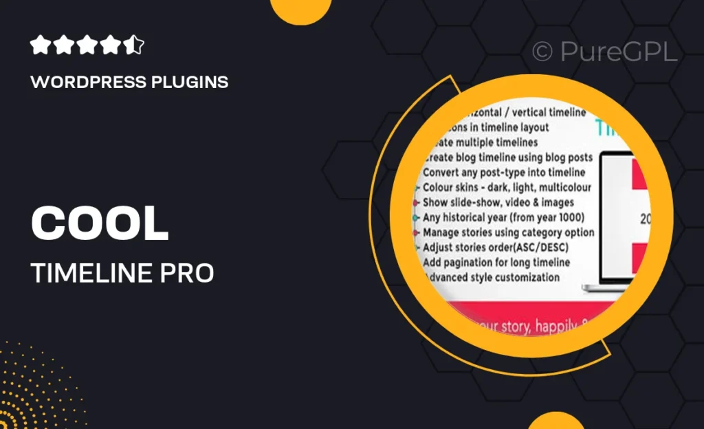 Cool Timeline Pro – WordPress Timeline Plugin feature image