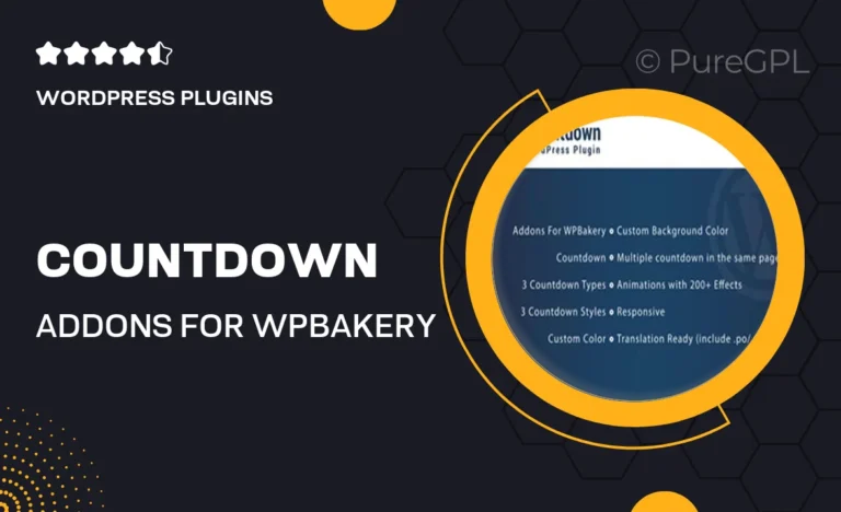 countdown addons for wpbakery page builder wordpres plugin