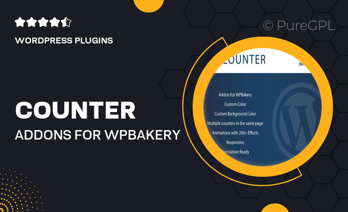 Counter – Addons for WPBakery Page Builder WordPres Plugin