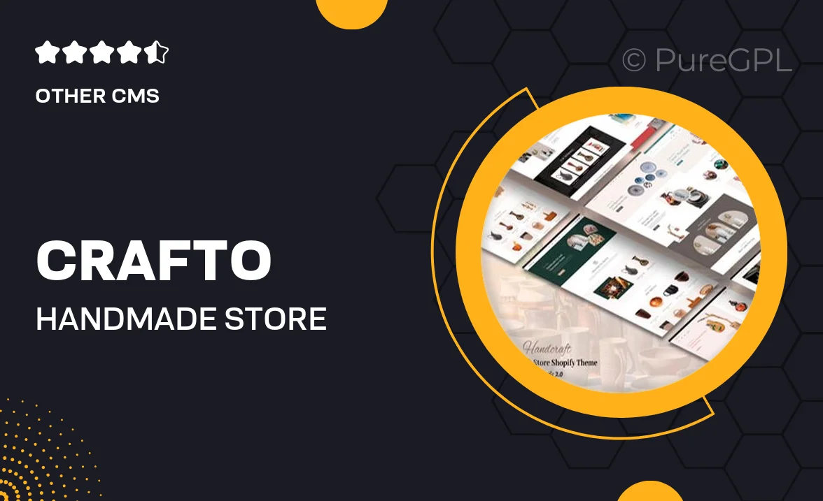 Crafto – Handmade Store Shopify 2.0 Theme