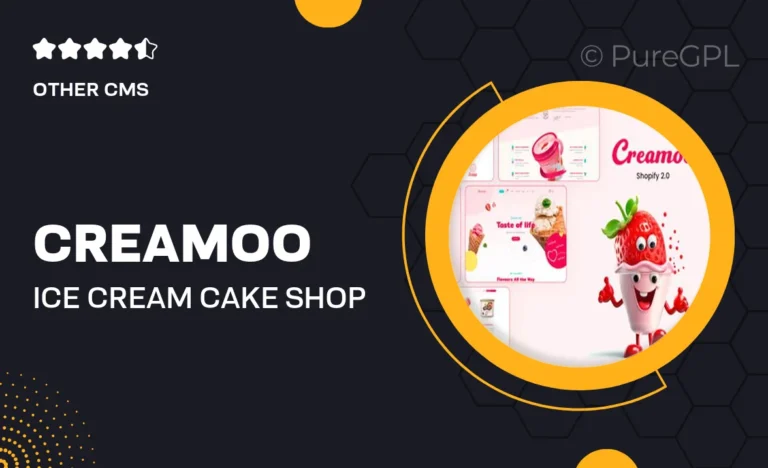 creamoo ice cream cake shop shopify theme