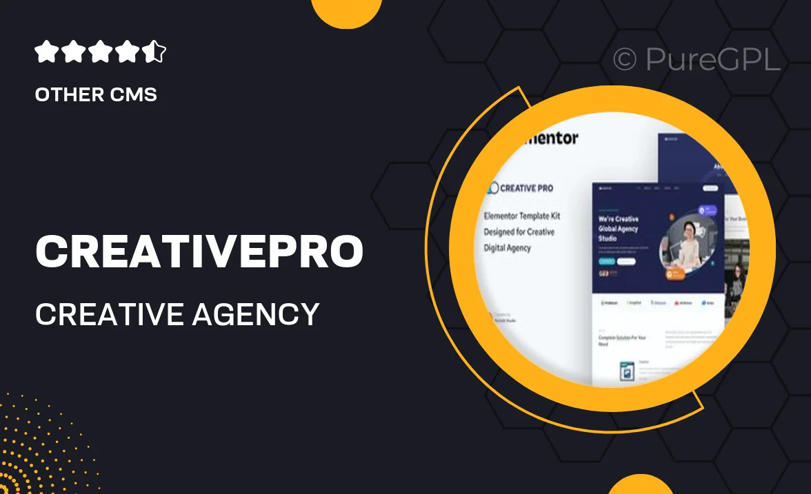 Creativepro – Creative Agency & Studio Elementor Template Kit