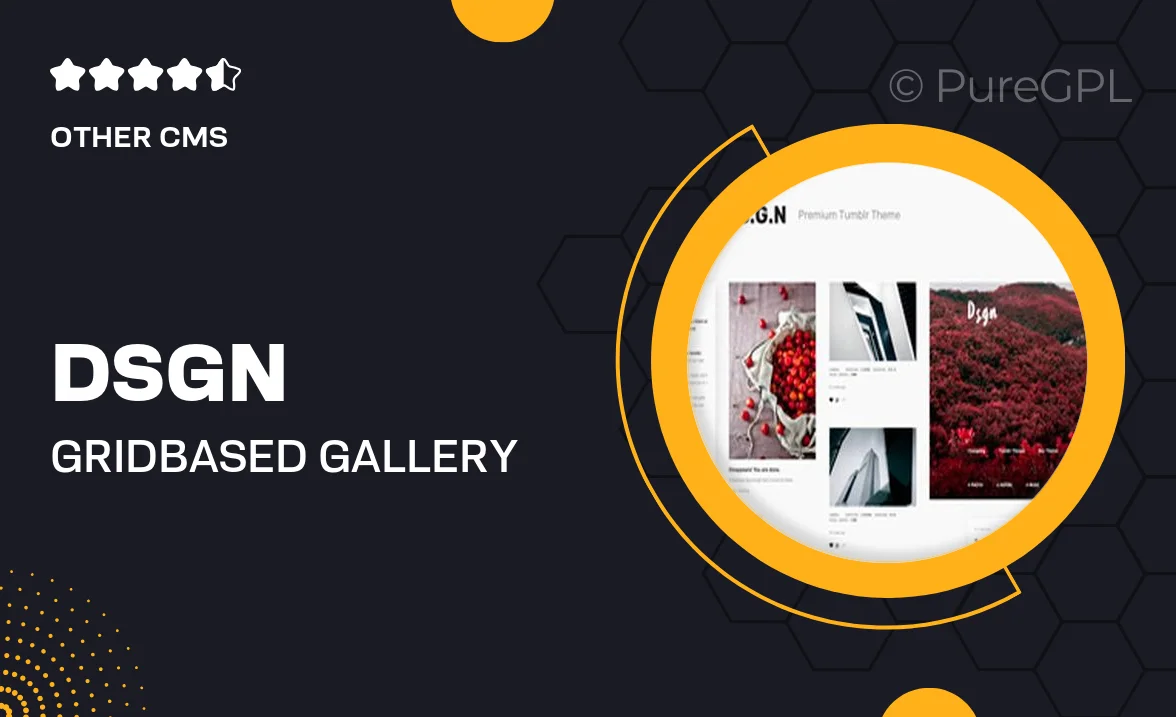 D.S.G.N | Grid-Based, Gallery Tumblr Theme