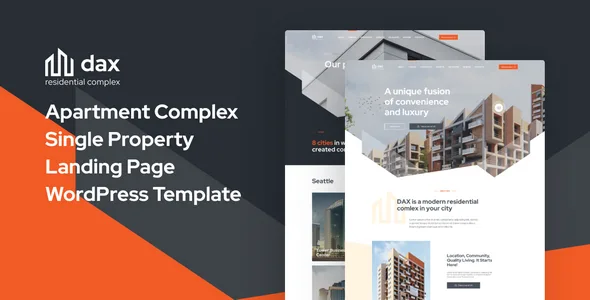 daxx apartment complex wordpress theme 1