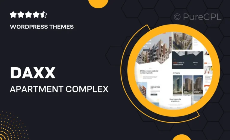 daxx apartment complex wordpress theme