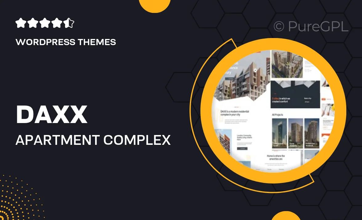 DAXX – Apartment Complex WordPress Theme
