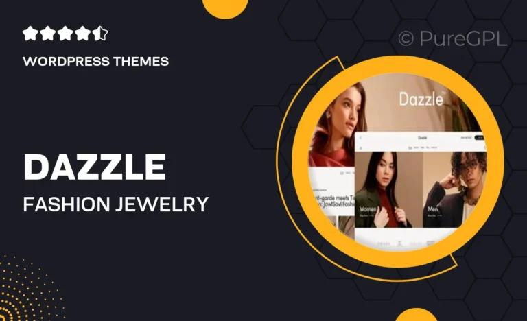 dazzle fashion jewelry wordpress theme