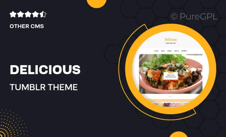 delicious tumblr theme
