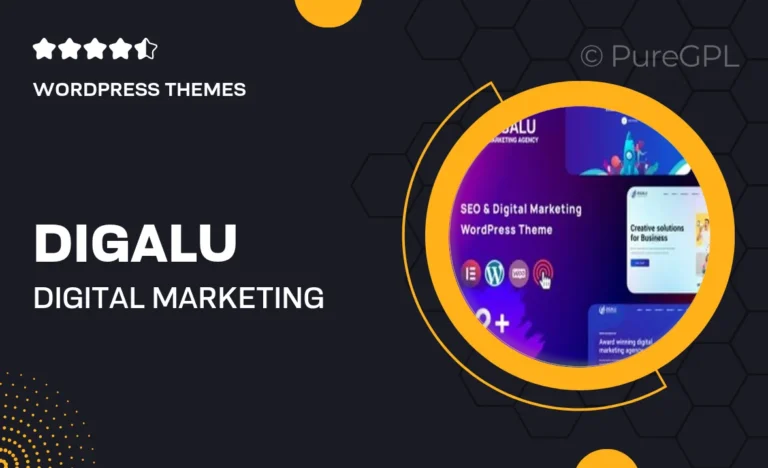 digalu digital marketing agency wordpress theme