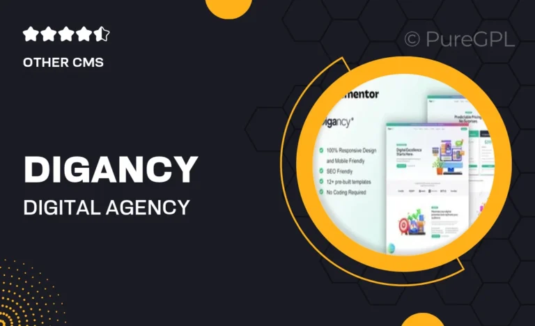 digancy digital agency elementor template kit