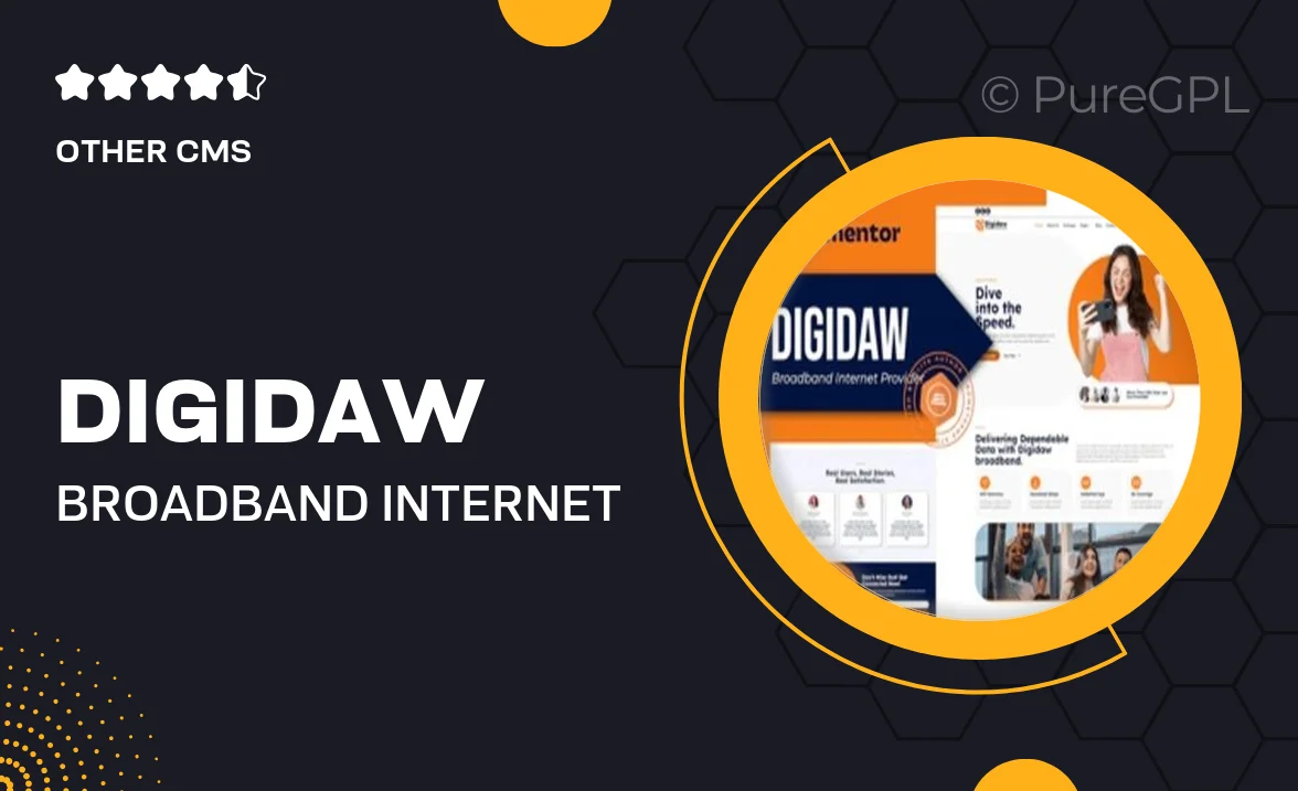 Digidaw – Broadband Internet Services Provider Elementor Template Kit