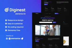 Diginest – Digital Agency Elementor Template Kit