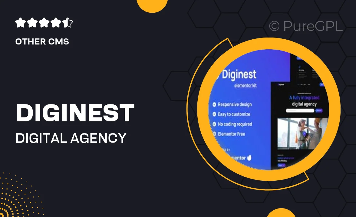 Diginest – Digital Agency Elementor Template Kit