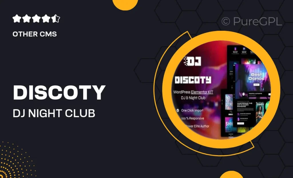 Discoty – Dj & Night Club Elementor Pro Template Kit 42 Discoty – Dj & Night Club Elementor Pro Template Kit