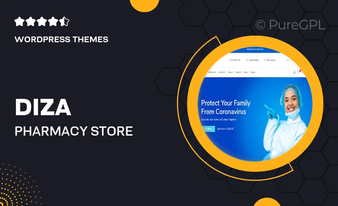 Diza – Pharmacy Store Elementor WooCommerce Theme