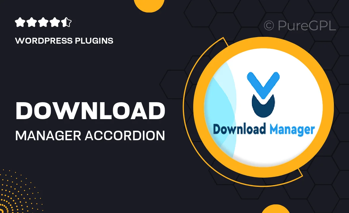 Download manager | Accordion