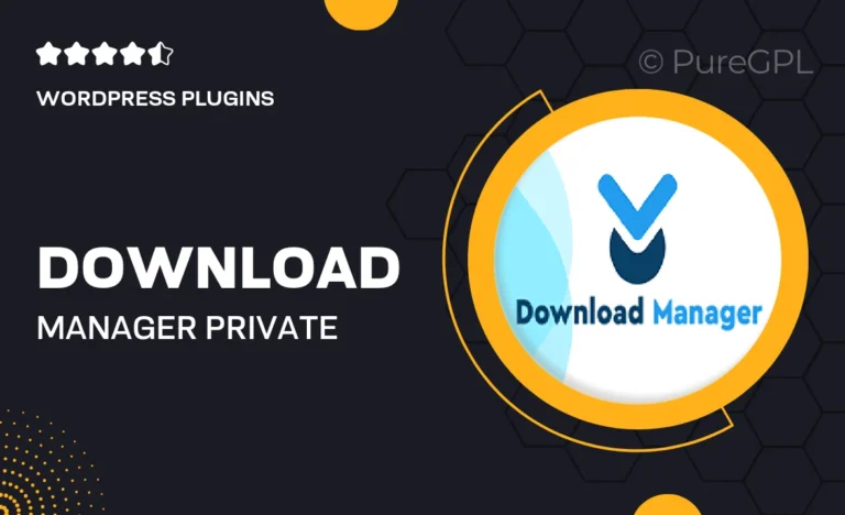 download manager private message
