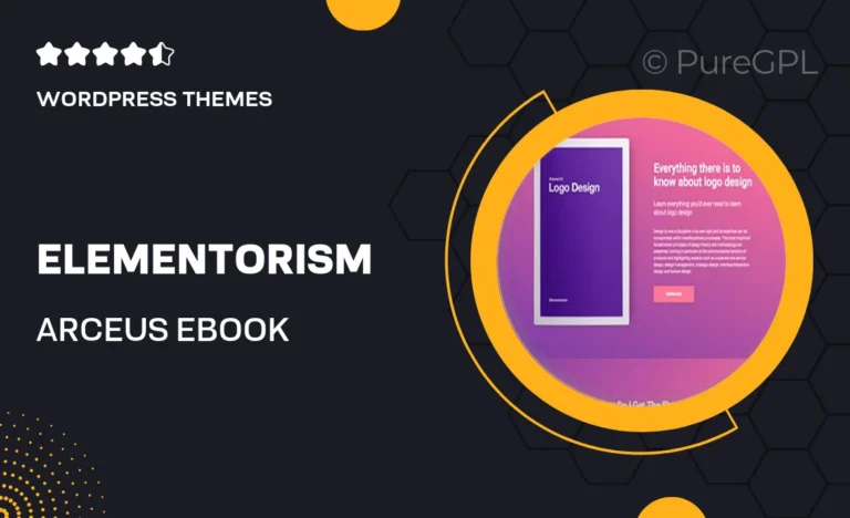 elementorism arceus ebook landing page