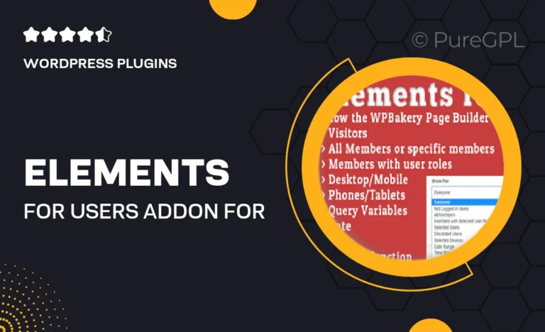 elements for users addon for wpbakery page builder formerly visual composer