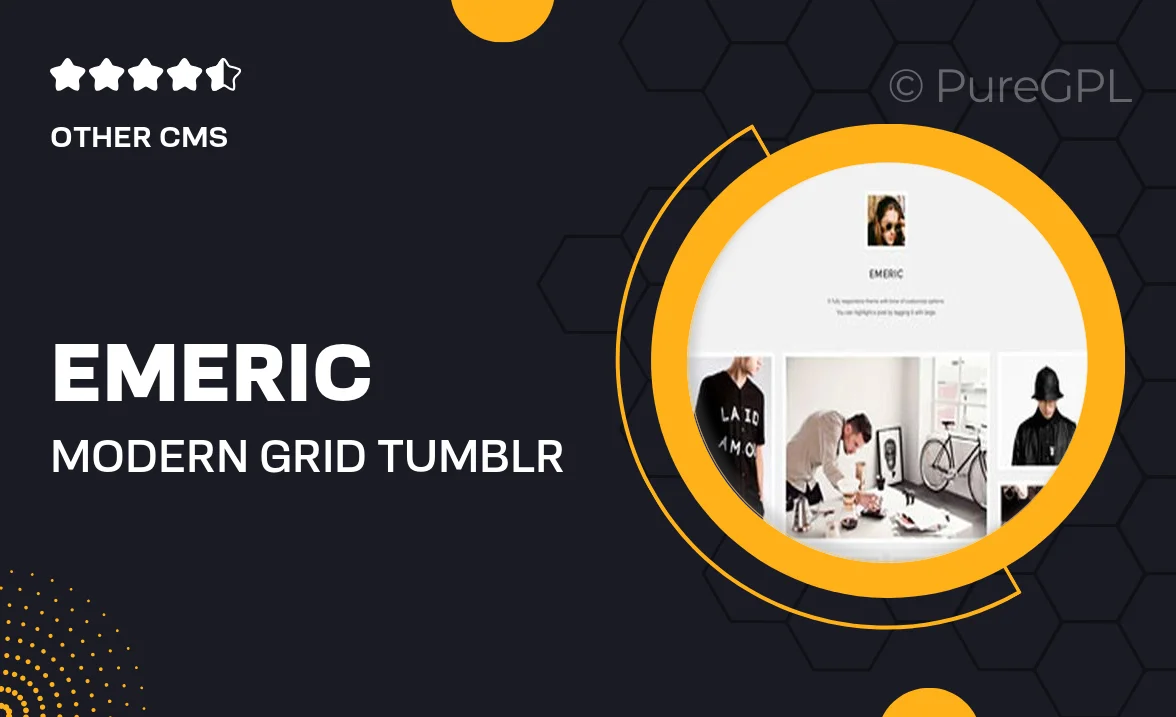 Emeric – Modern Grid Tumblr Theme