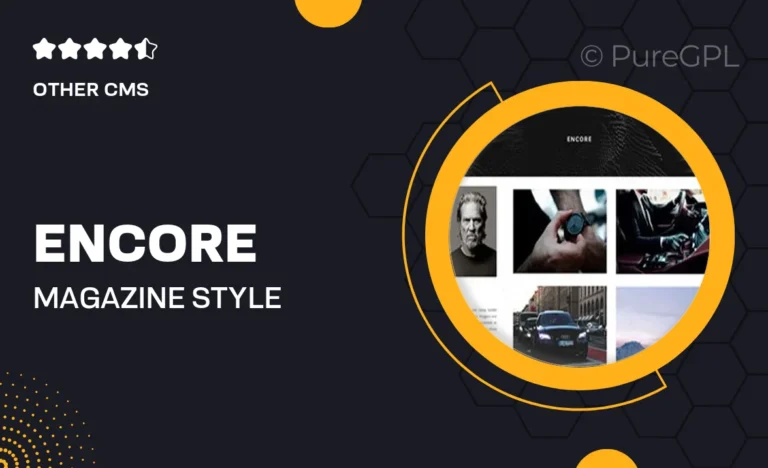 encore magazine style tumblr theme
