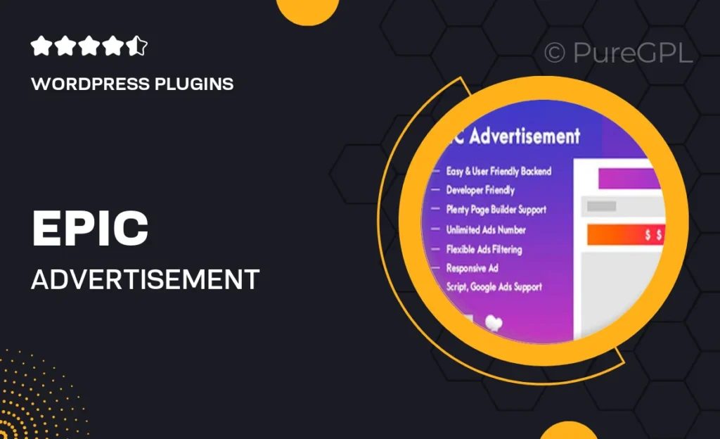 Epic Advertisement WordPress Plugin & Add Ons for Elementor & WPBakery Page Builder