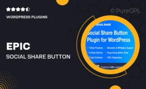 Epic Social Share Button for WordPress & Add Ons for Elementor & WPBakery Page Builder