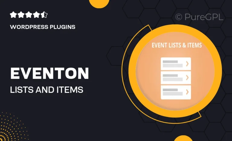 eventon lists and items