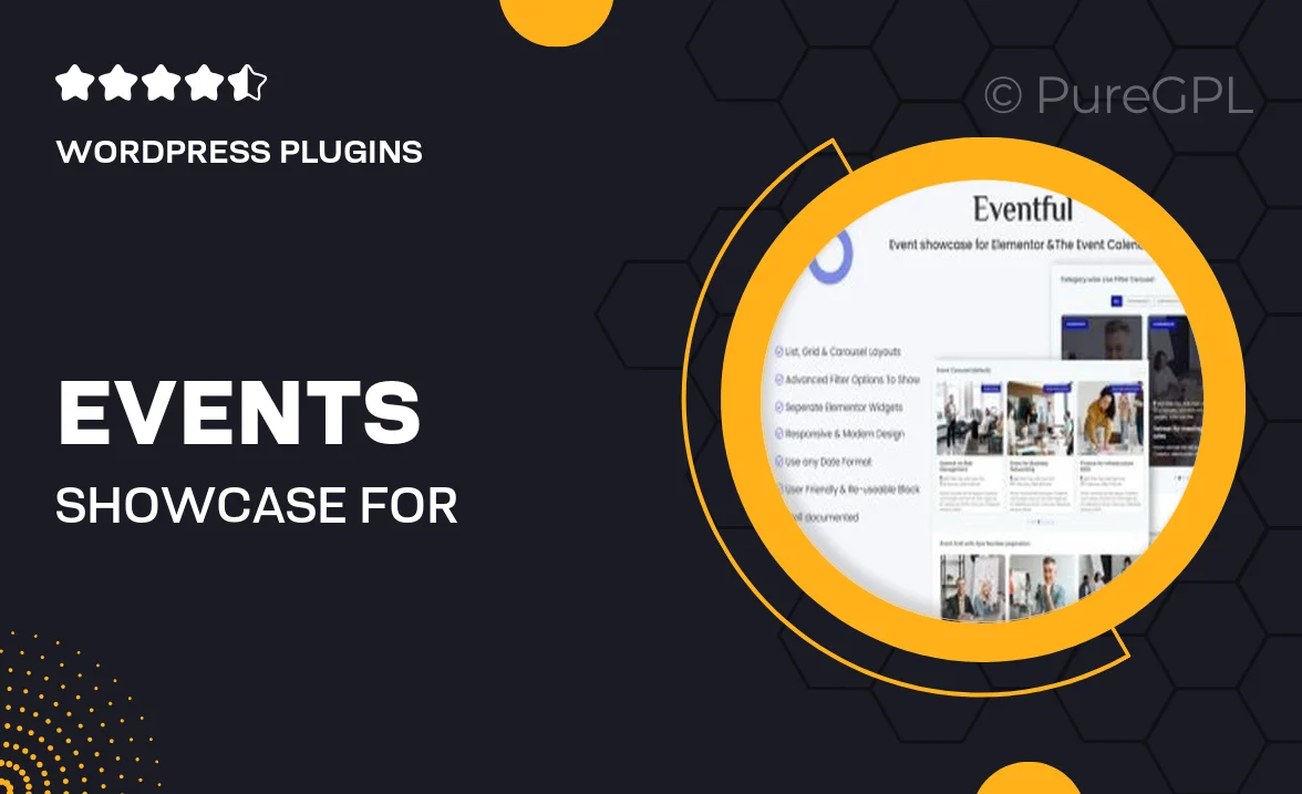 Events Showcase For Elementor And The Events Calendar
