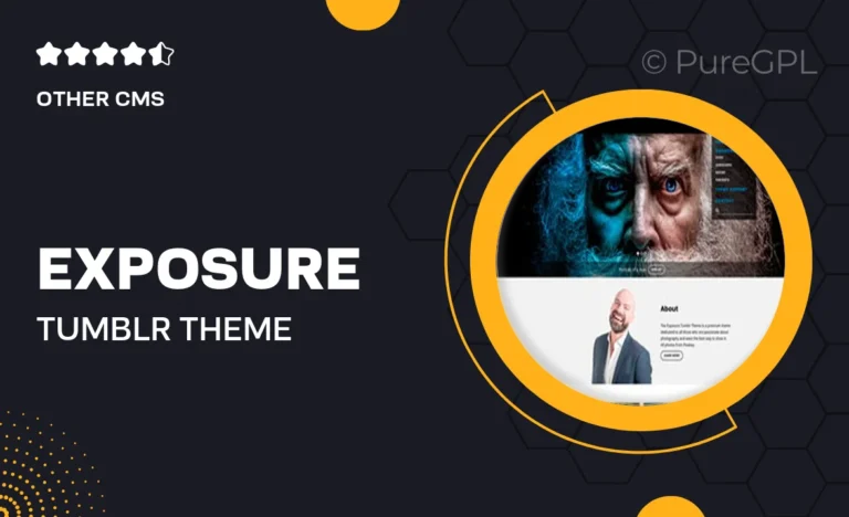 exposure tumblr theme