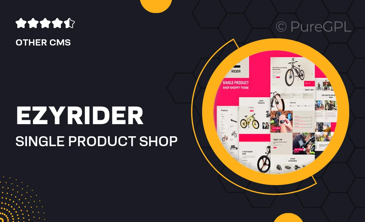 Ezyrider – Single Product Shop Shopify Theme