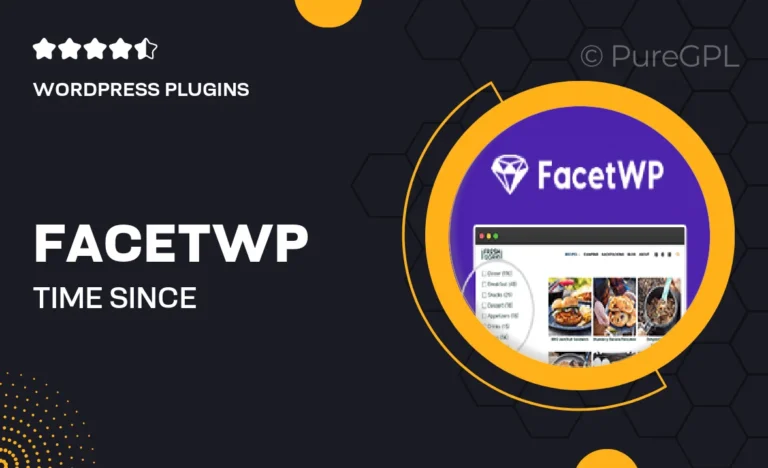 facetwp time since