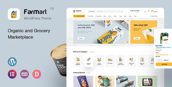 farmart organic grocery marketplace wordpress theme 1