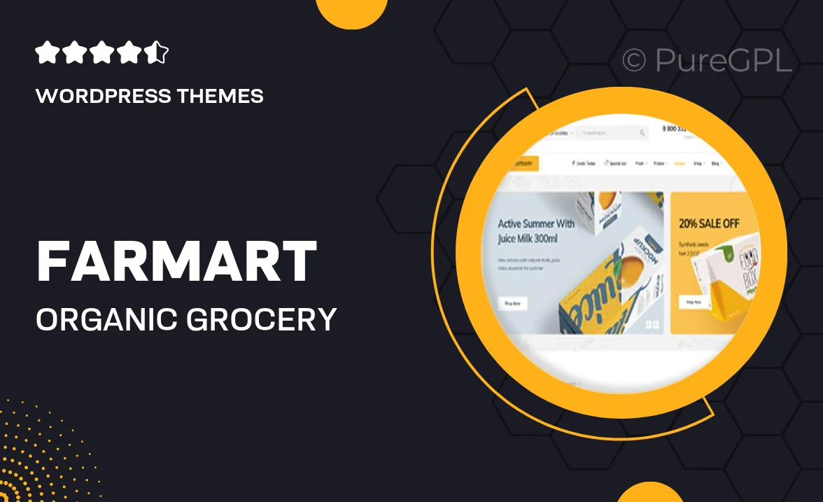 Farmart – Organic & Grocery Marketplace WordPress Theme